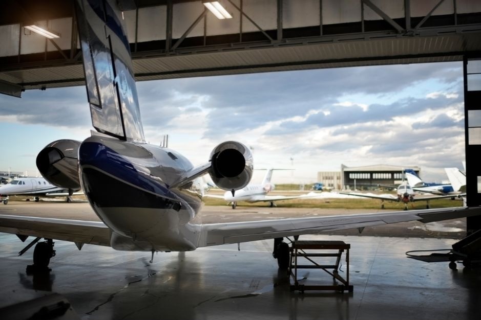 Personal Jet In A Hanagr